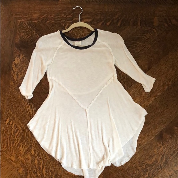 Free People Intimates white cream tunic top XS - Picture 3 of 3